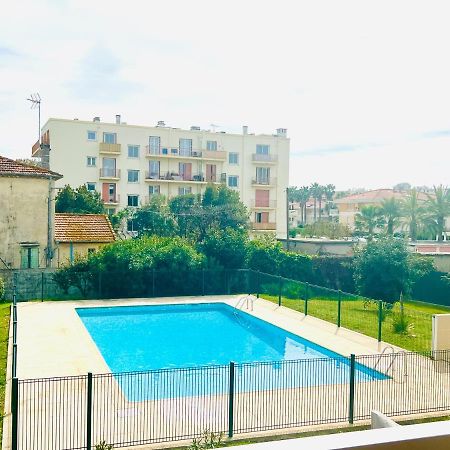 Les Palmiers - Appartement Avec Piscine Proche Plages - Wifi Et Clim أنتيب المظهر الخارجي الصورة