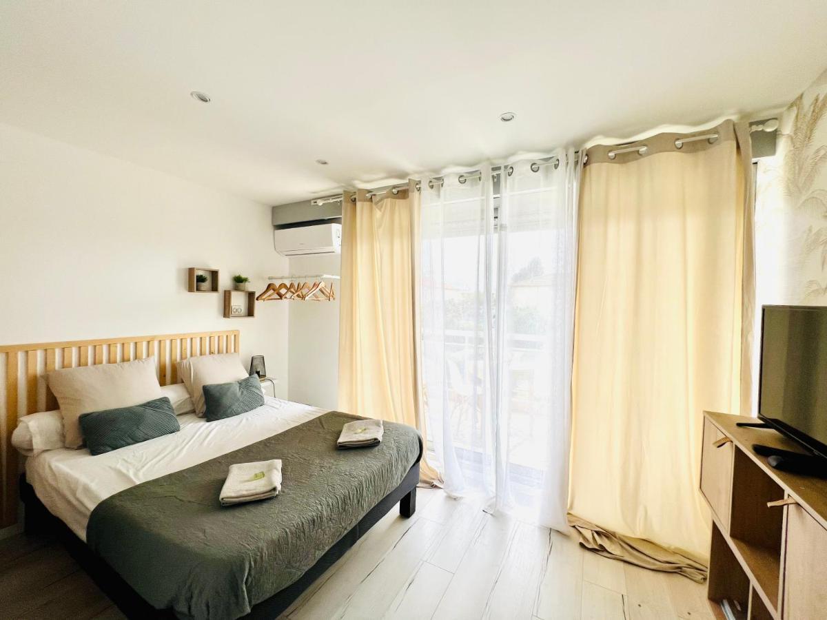 Les Palmiers - Appartement Avec Piscine Proche Plages - Wifi Et Clim أنتيب المظهر الخارجي الصورة
