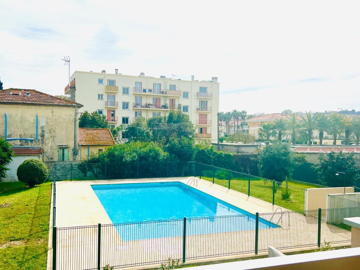 Les Palmiers - Appartement Avec Piscine Proche Plages - Wifi Et Clim أنتيب المظهر الخارجي الصورة